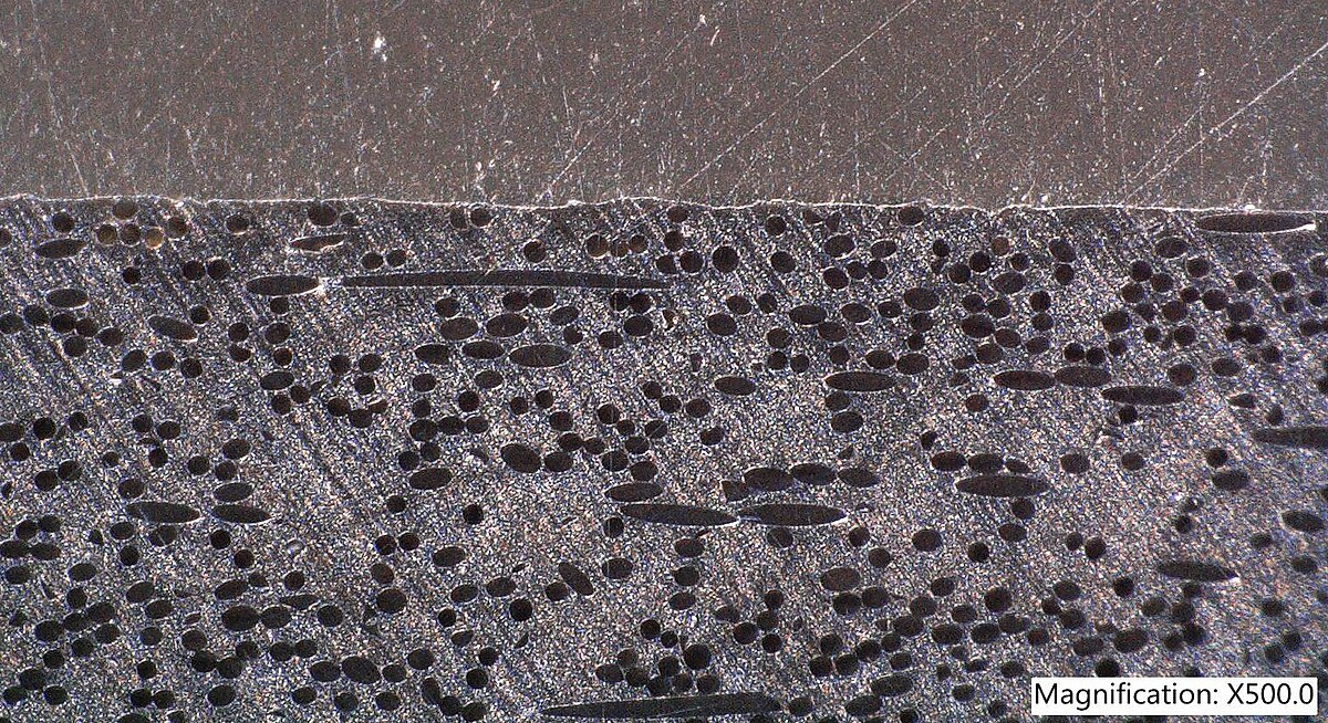 The distribution of glass fiber in the matrix..png